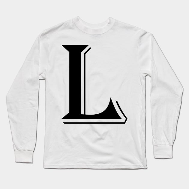 Black letter L in vintage style Long Sleeve T-Shirt by Classical